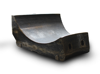 Vertical mill lining plate