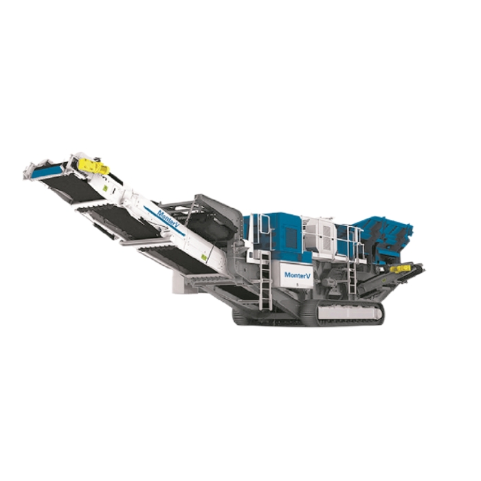 Crawler type mobile jaw crusher